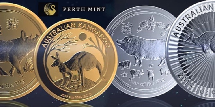Reverso de algunas monedas de oro y plata emitidas por The Perth Mint en 2019