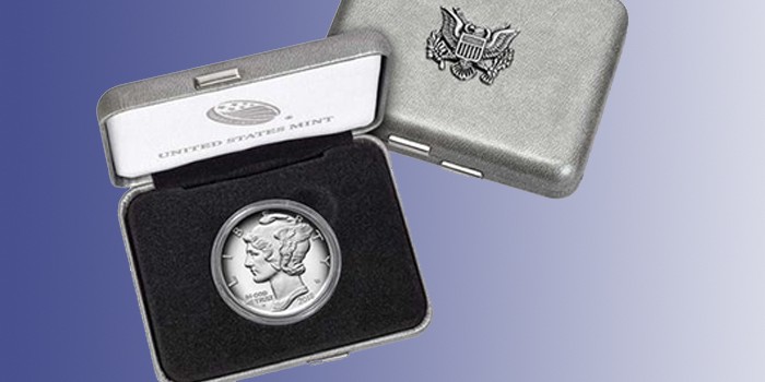 La moneda de una onza de paladio, versión proof, acuñada por la US Mint, en su estuche de presentación