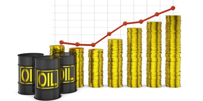 Recurso subida del petróleo en comparación con el oro