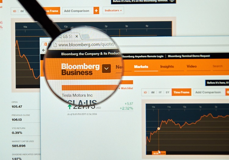 Página web de Bloomberg