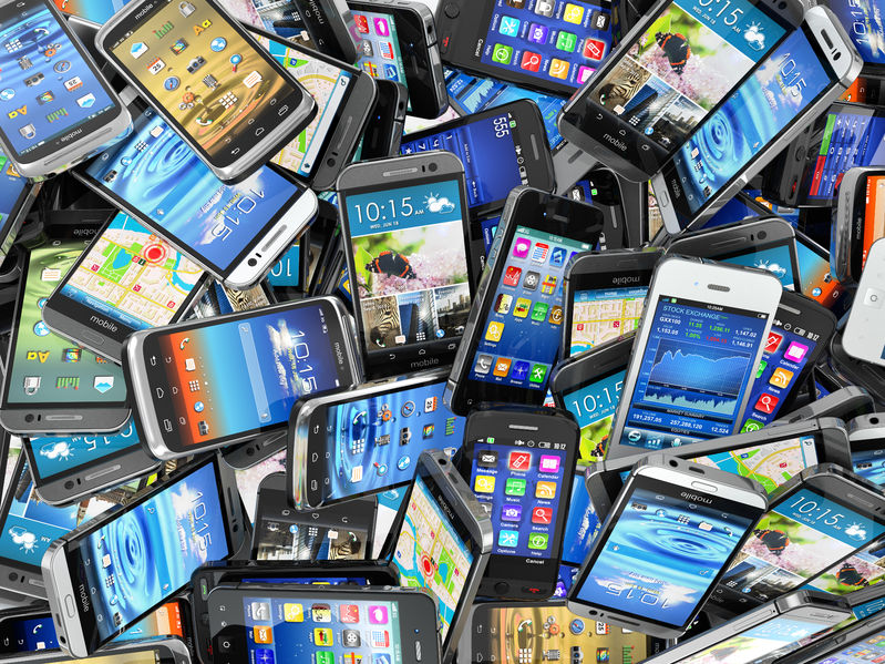 Teléfonos móviles desechados