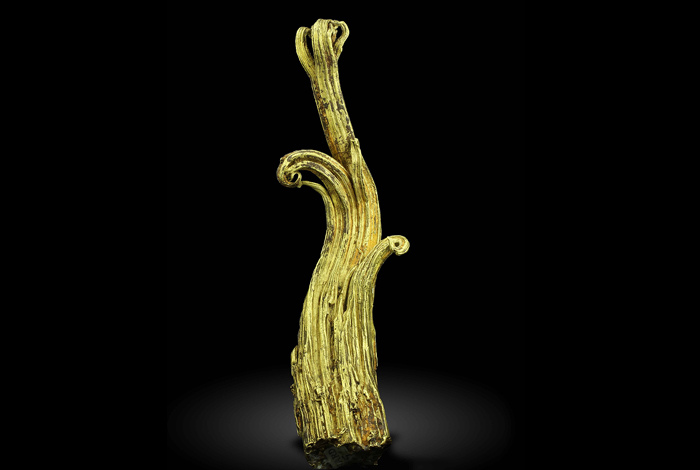 "Cuerno de Carnero" de oro, pieza de oro en filamentos hallada en Colorado (EEUU)