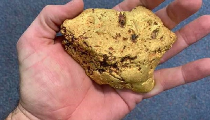 Pepita de oro hallada en Kalgoorlie (Australia Occidental)