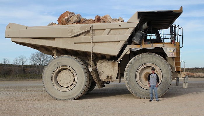 Camión volquete de la mina de Cortez (Nevada, EEUU)