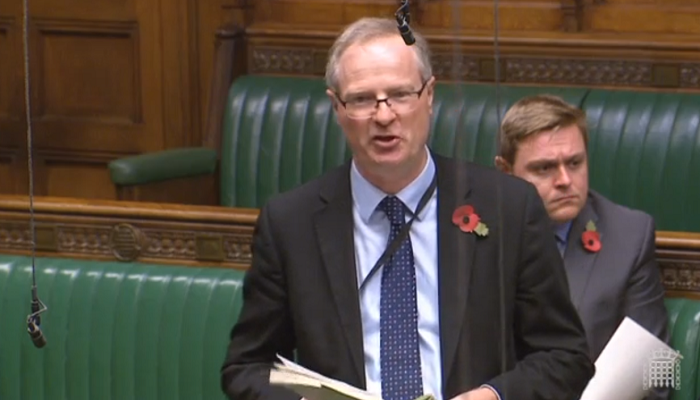 Jeremy Lefroy, diputado conservador por Stafford, en el Parlamento