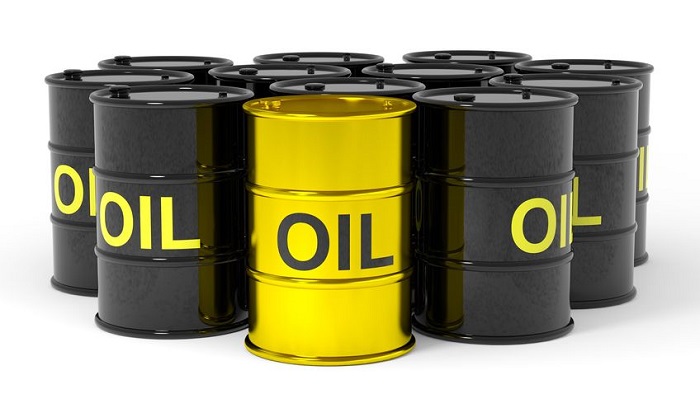 Barriles de petróleo y oro