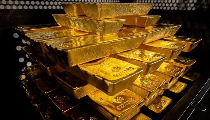 Lingotes de oro de las reservas del Banco Central de Polonia
