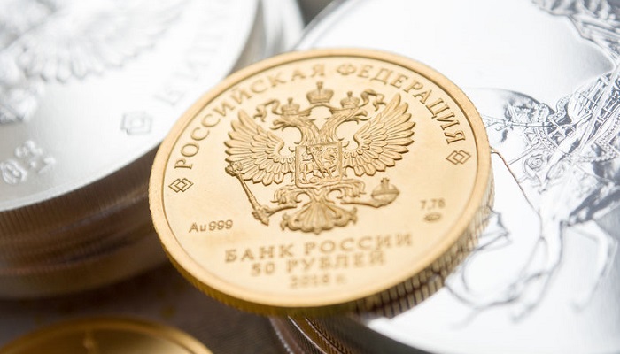 Moneda de oro de inversión rusa