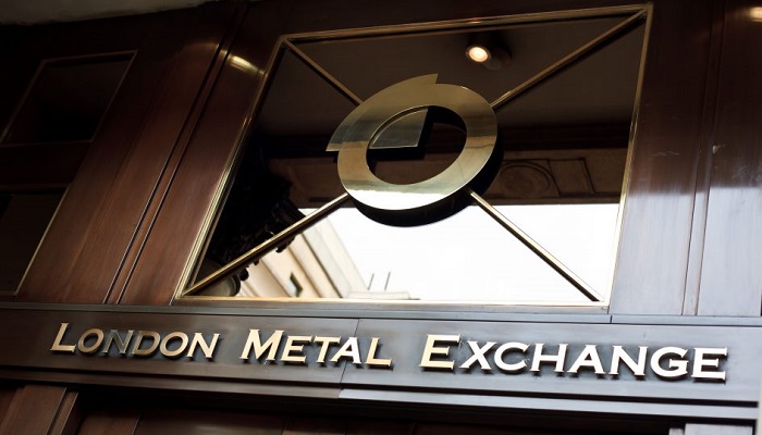 Entrada de la sede de la London Metal Exchange (LME)
