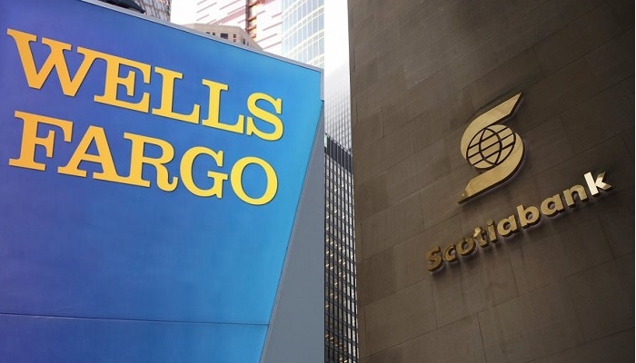 Rótulos de Wells Fargo y Scotiabank