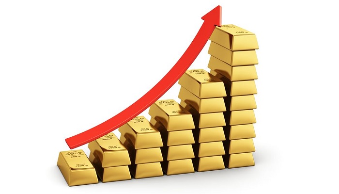 Subida del precio del oro