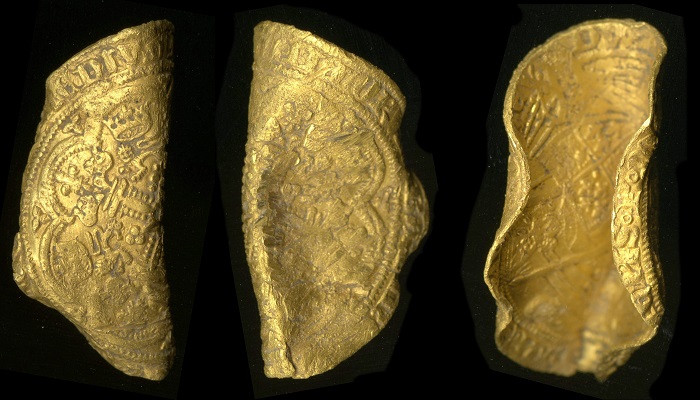 Monedas de oro encontradas en Inglaterra
