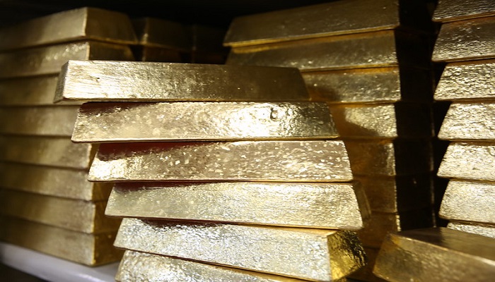 Lingotes de oro de las reservas del Banco Central de la República de Turquía
