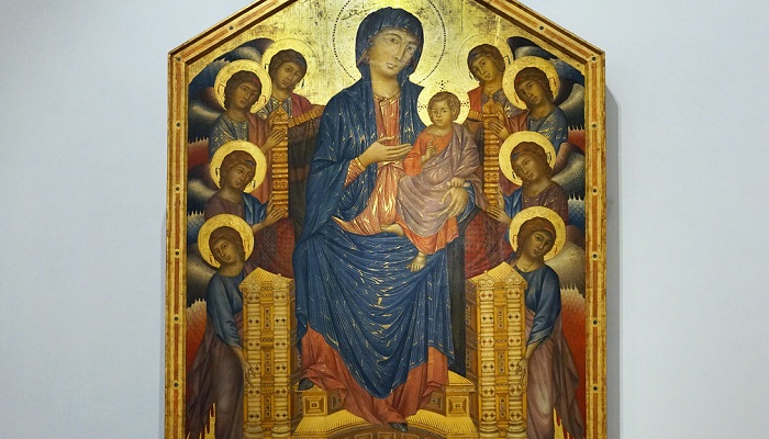 Maestà de Cimabue, en la basílica de Santa María dei Servi (Bolonia, Italia)
