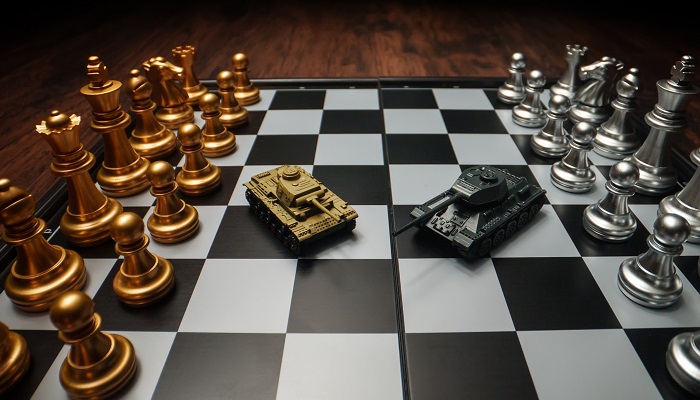 Partida de ajedrez con tanques